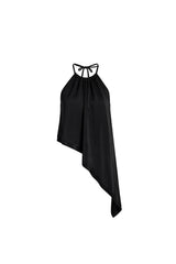 AMAL BACKLESS TOP - BLACK