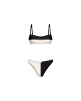 VICKY BIKINI BOTTOM - IVORY/BLACK