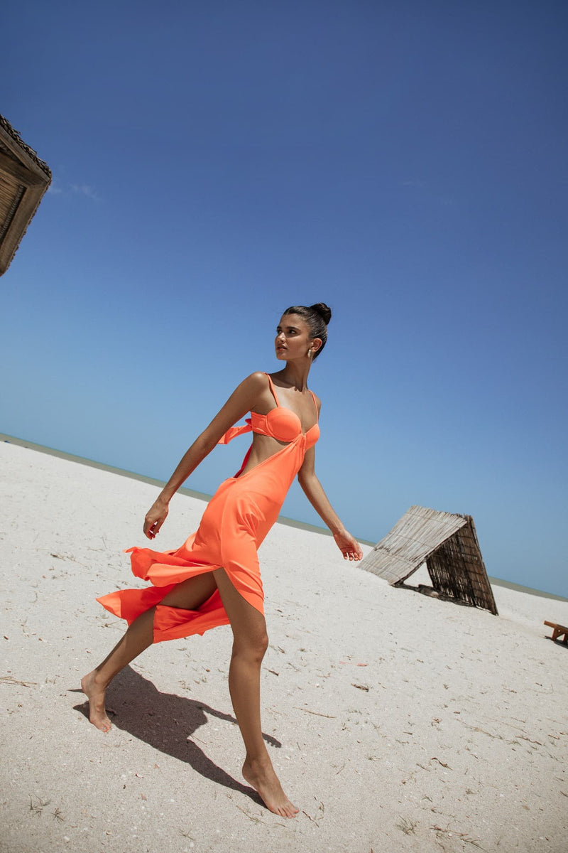 Vestido Sierra - Papaya Orange