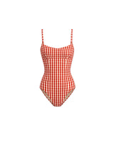 MIMI ONE PIECE - CHERRY RED GINGHAM