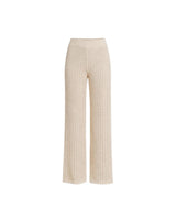 TIEMPOS DE ORO CROCHET-KNIT PANT – VANILLA