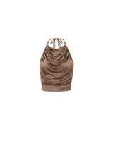 TOP MAR DE LEVA - SILK TIE TAUPE