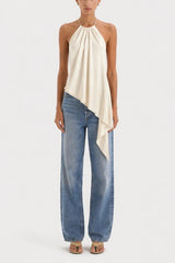 AMAL BACKLESS TOP - IVORY