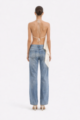 AMAL BACKLESS TOP - IVORY