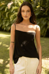 CARIÑO MIO TOP OPEN-BACK - BLACK