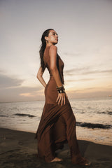 AYA GOWN - DARK CHOCOLATE
