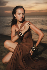 AYA GOWN - DARK CHOCOLATE