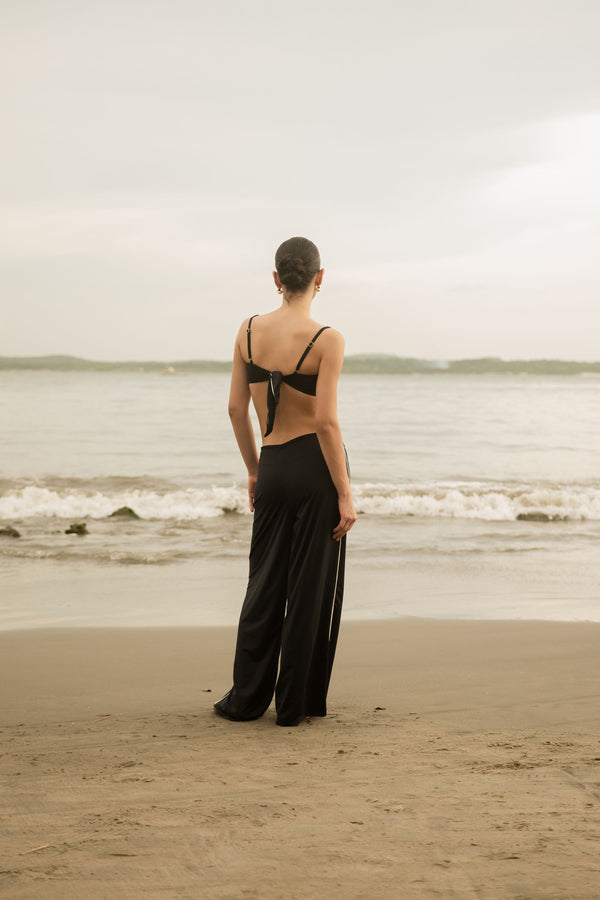 JANE PANTS/JUMPSUIT - BLACK/IVORY