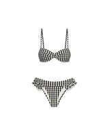 ICHI BIKINI BOTTOM - BLACK GINGHAM