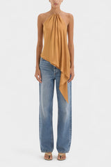 AMAL BACKLESS TOP - HONEY GOLD