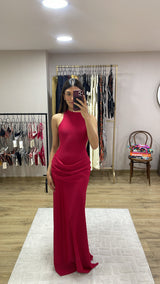 ARIEL DRESS - CHERRY RED