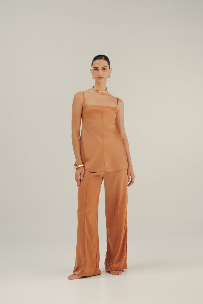 CARIÑO MIO TOP OPEN-BACK - HONEY GOLD