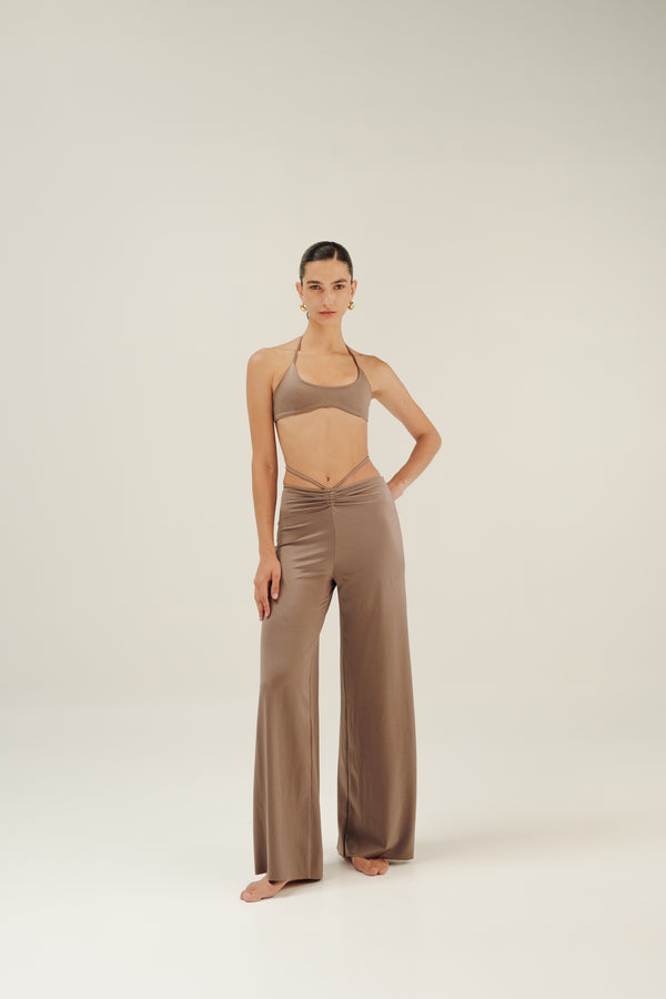 PANTALÓN MAR DE LEVA - SILK TIE TAUPE