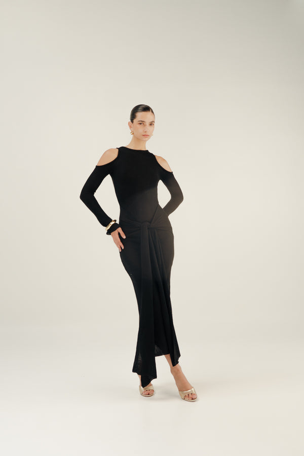 VESTIDO VOLVER AL VALLE - BLACK